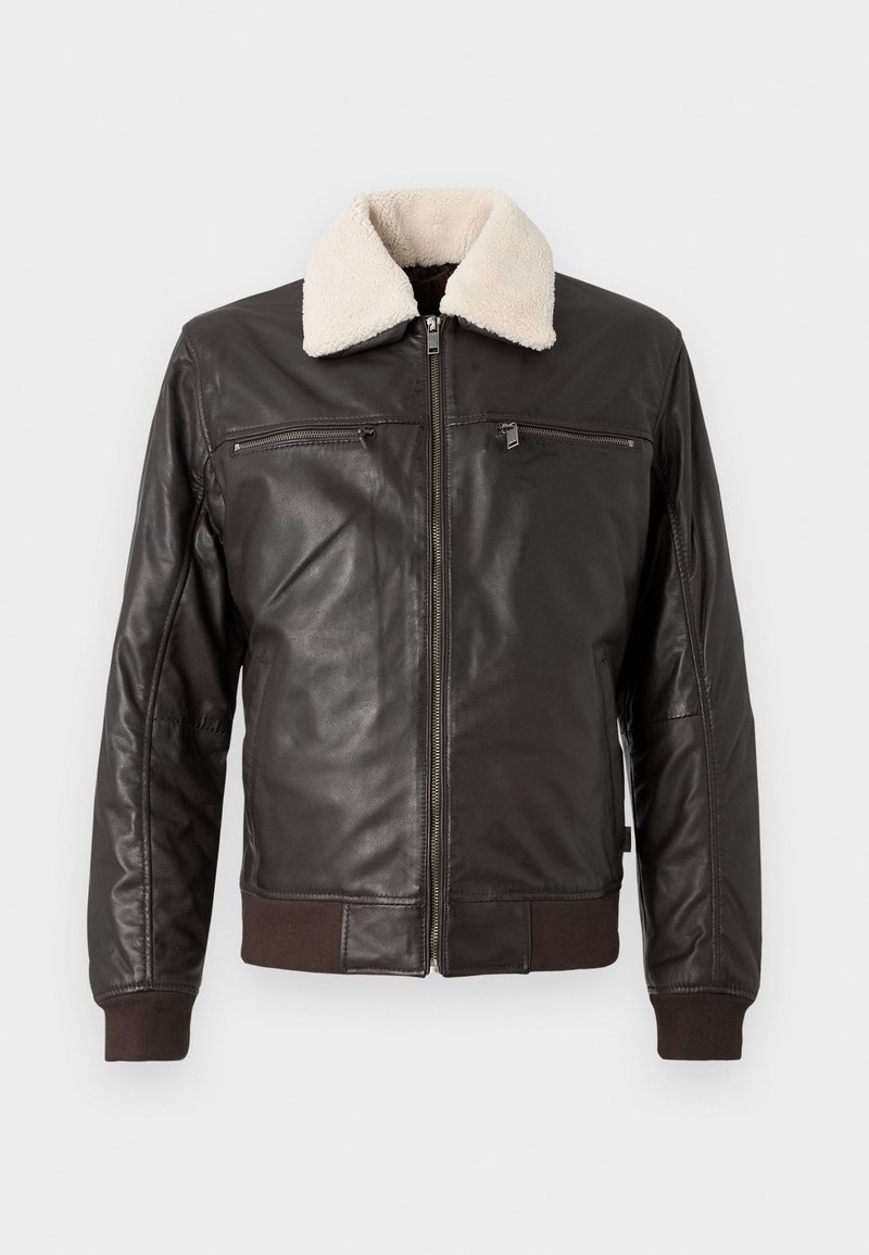 Lee Cooper Leren jas bruin