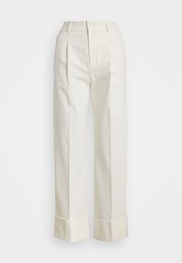 Double Faced Cotton Ankle Trouser - Pantaloni - white