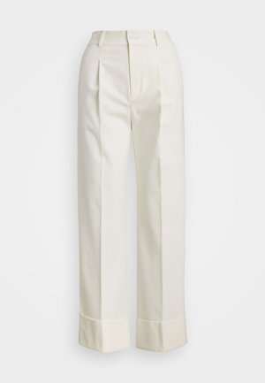 Lauren Ralph Lauren Double Faced Cotton Ankle Trouser - Nadrágok - white