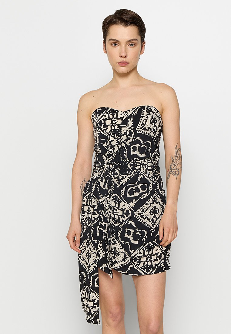 Rodebjer Cocktailjurk antraciet gemêleerd Rodebjer Cocktailjurk antraciet gemêleerd