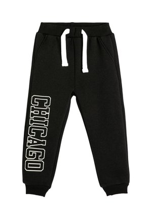 JOGGER CITY PRINTED POCKETS DRAWSTRING - Pantalones deportivos - black