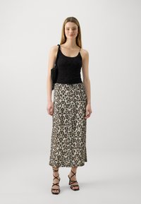 Gina Tricot BOW SKIRT - Pencil φούστα - brown