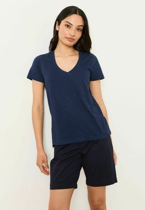 FatFace, REGULAR FIT - 2 PACK V NECK T-SHIRT - T-shirt basic - navy white