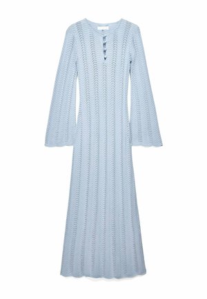 NA-KD, KNITTED CROCHET MAXI DRESS - Maksikleit - light blue