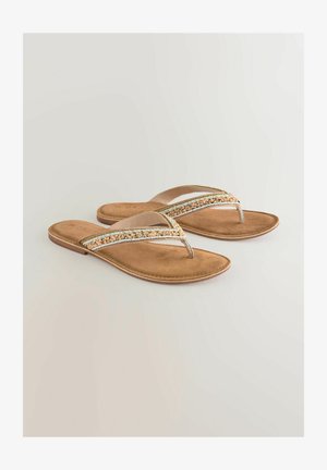 Søde flade sandaler med dekorative vævede stropper, der har lyseblå og orange accenter. Blød ruskindssål og minimalistisk design.