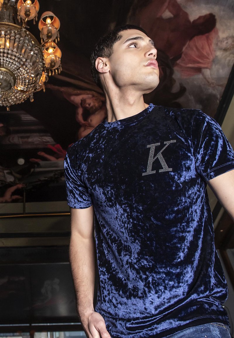 Gianni Kavanagh K Camiseta estampada dark blue/azul