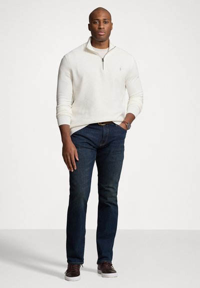 Polo Ralph Lauren Big & Tall QUARTER-ZIP JUMPER - Trui - deckwash white
