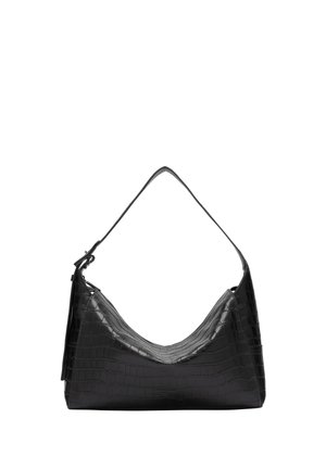 LOU HOBO GERÄUMIGE HOBO-IN KROKO-OPTIK - Borsa a mano - schwarz