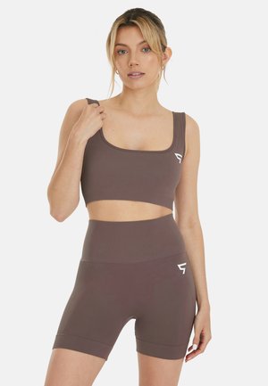 ADAPT SEAMLESS SQUARE - Bustier - brown