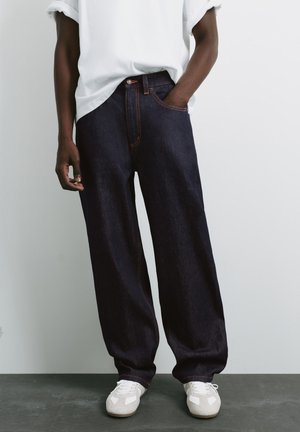 PULL&BEAR, BAGGY - JEANS - Džínsy baggy - dark blue