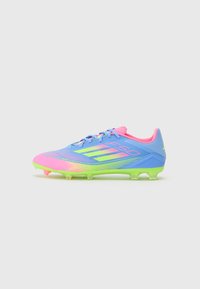 F50 LEAGUE FIRM/MULTI-GROUND - Fußballschuhe für festen Untergrund - blue fusion/lucid lemon/lucid pink