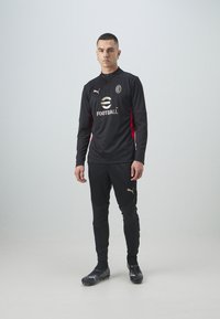 Puma AC MILAN TRAINING 1/4 ZIP - Vereinsmannschaften - black/for all time red