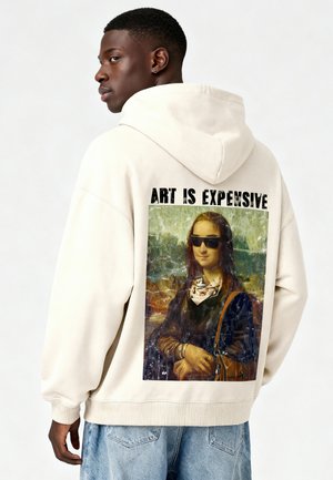 ART IS EXPENSIVE MONA UNISEX - Felpa con cappuccio - off white