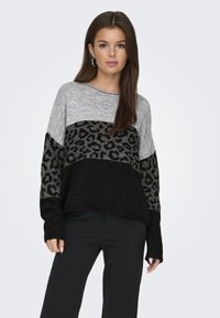 ONLY ONLJADE O NECK - Jumper - light grey