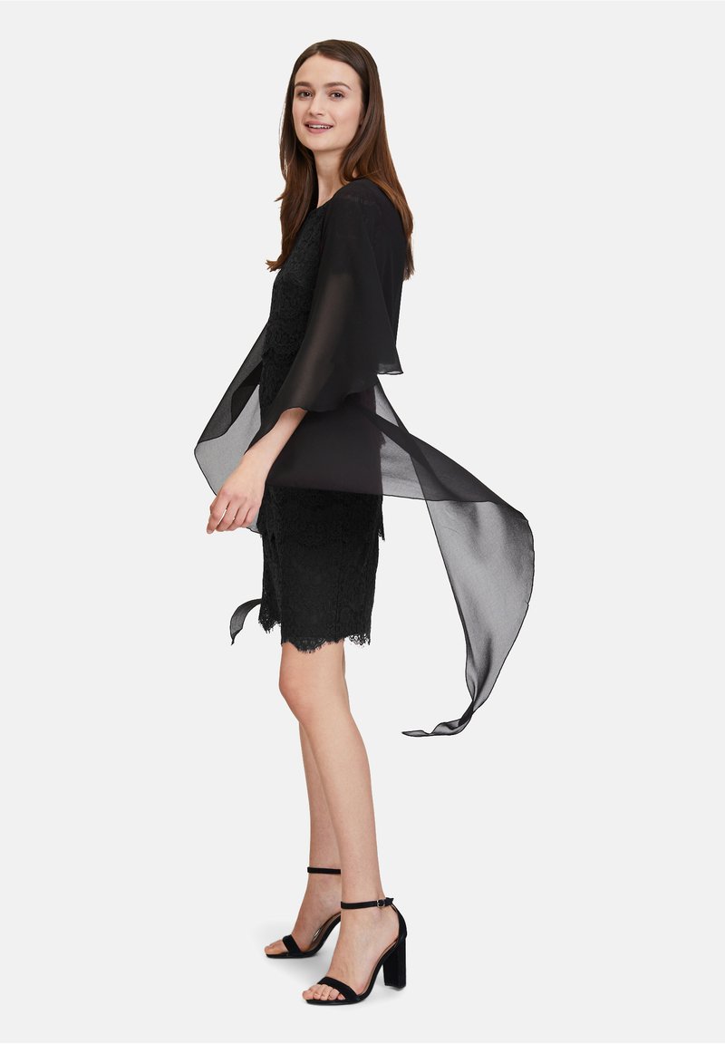princess polly baby blue dress Strapless feather-trimmed minidress in black - Safiyaa main image 0