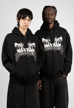 HOODIE ZIP UNLEASHED UNISEX - Φούτερ με φερμουάρ - black