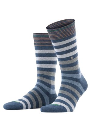 STREIFEN - Socks - grau/blau