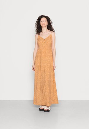 Vestito lungo - yellow/white