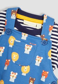 JoJo Maman Bébé 2-PIECE SET  - REGULAR FIT - Kombinezonas su petnešomis - denim blue safari cat