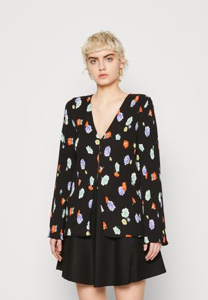 Envii METTE - Blouse - black/multi-coloured