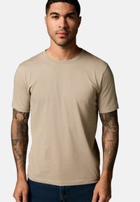 CREW NECK - T-shirt basic - neutral stone