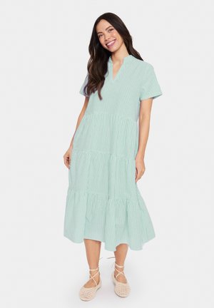 ELMIKO - Freizeitkleid - pistachio green white stripe