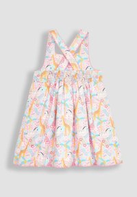 JoJo Maman Bébé SEASIDE SCENE CROSS BACK - REGULAR FIT - Kasdienė suknelė - pink safari animals