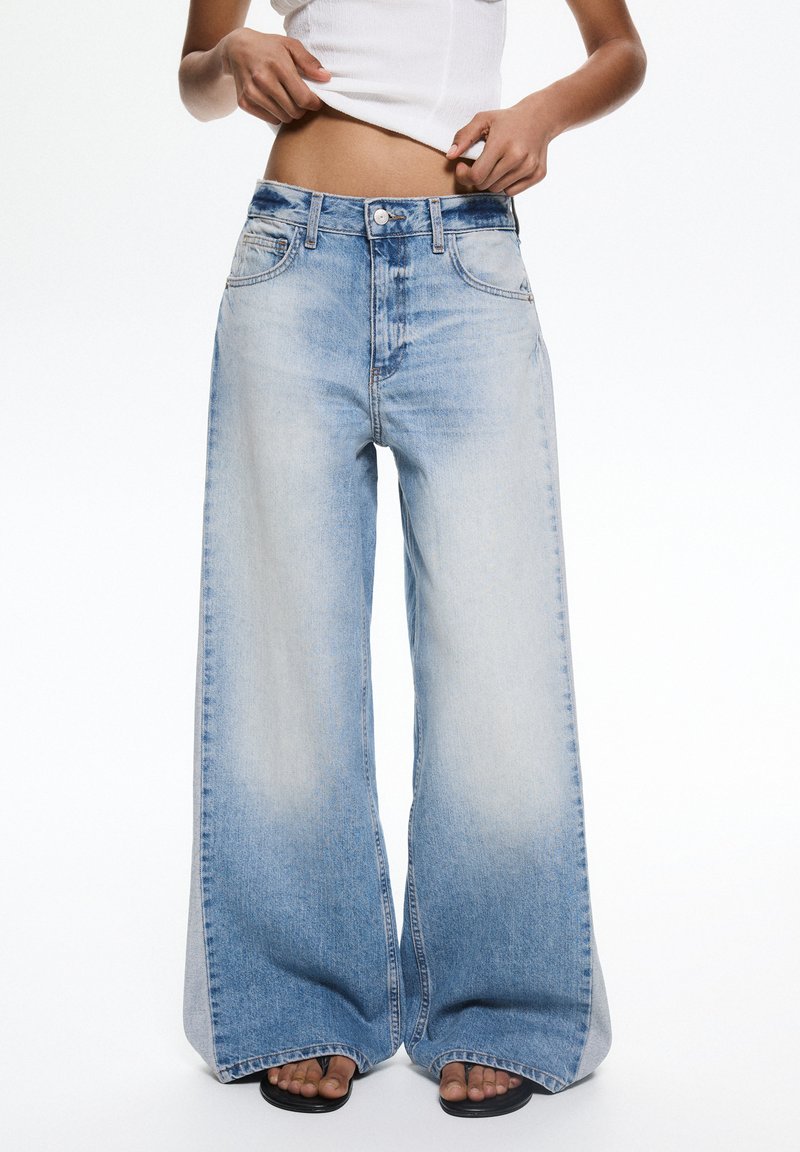 PULL&BEAR - Straight leg jeans - blue denim, Enlarge