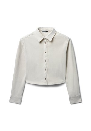 CROP - Hemdbluse - bianco lana