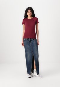 Hollister Co. - Crew T-Shirt 3-Pack - Basic T-shirt - white/zinfandel/beetle Thumbnail Image 1
