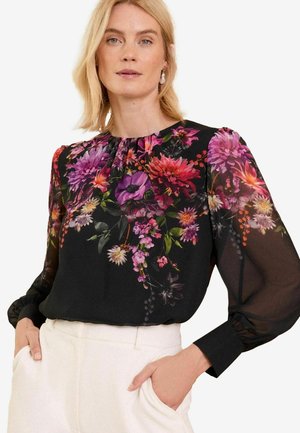 Love & Roses PRINTED CREW NECK-REGULAR FIT - Blůza - black floral