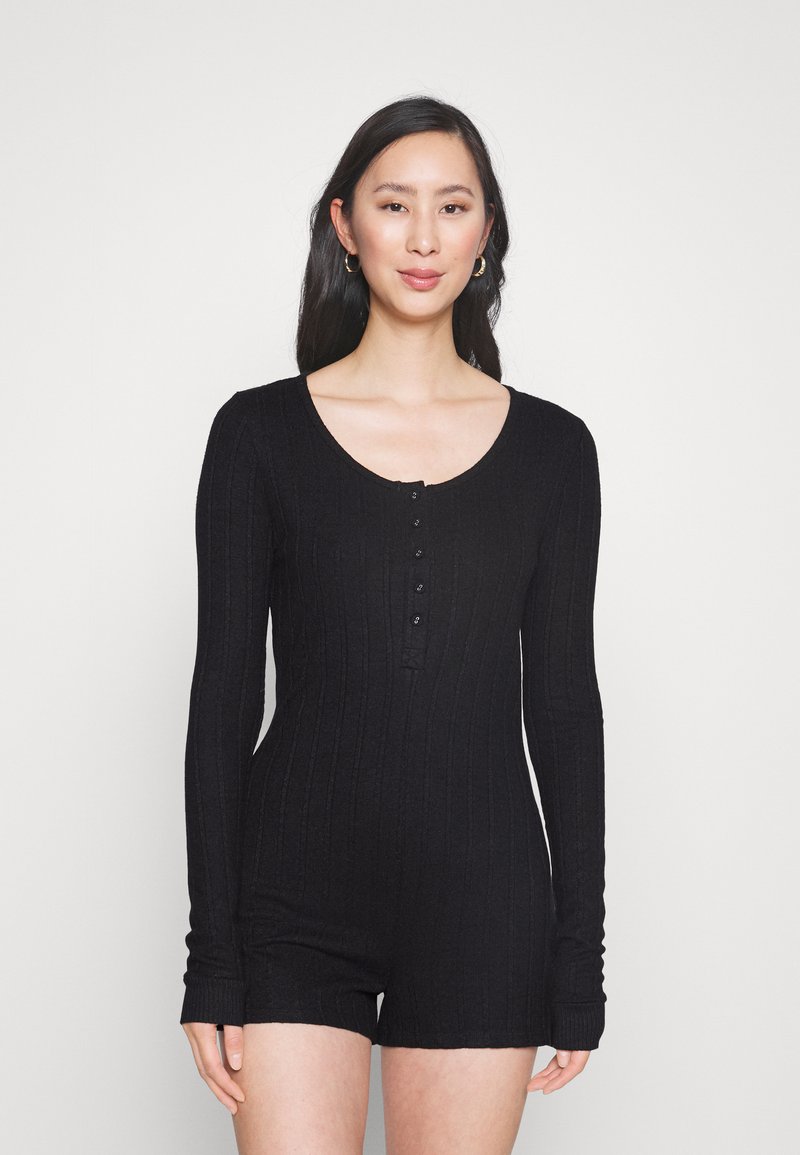Cotton On Body SUPERSOFT CABLE SLEEP ROMPER Tuta jumpsuit black/nero Zalando.it