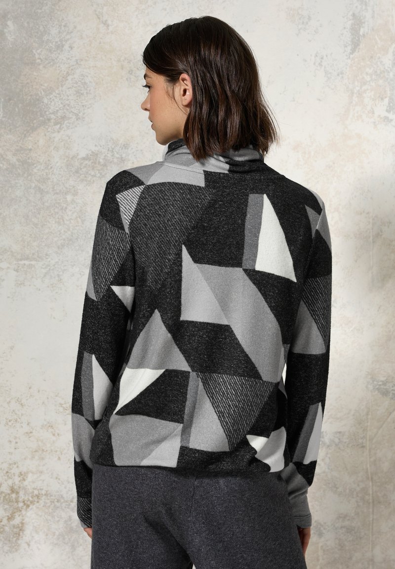 Cecil Strickpullover schwarz/schwarz meliert