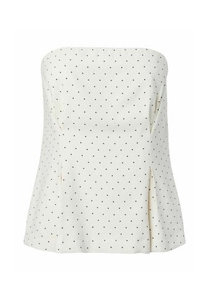YAS, TOP YASDOTLY CORSAGE - Topp - star white