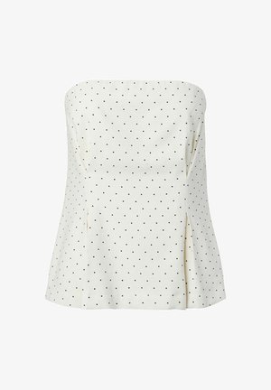 YAS, TOP YASDOTLY CORSAGE - Topp - star white