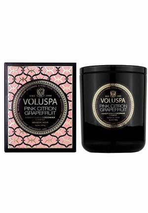 VOLUSPA CLASSIC CANDLE PINK CITRON GRAPEFRUIT 269G - Duftlys - black