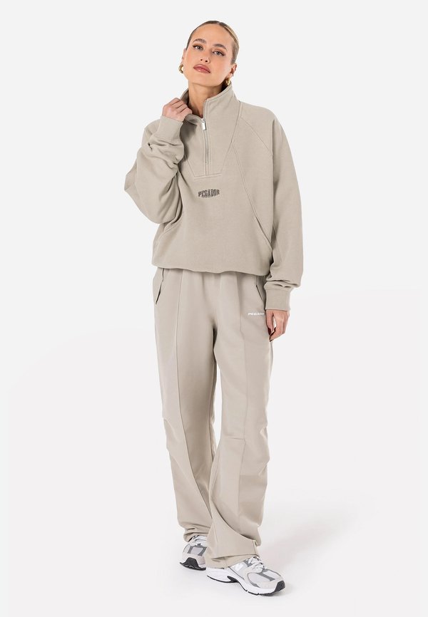 NORMA OVERSIZED HALFZIP - Sweatshirt - washed dark stone3