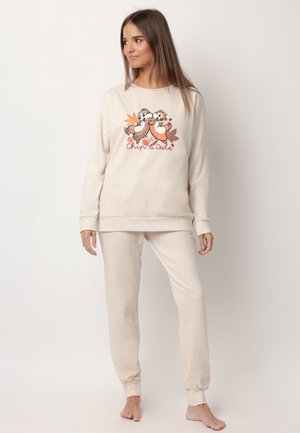 MANGA LARGA CHIP N DALE SET - Conjunto de pijama - beige