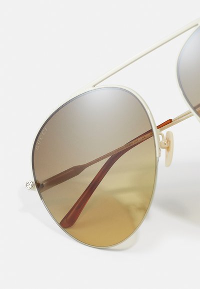 Gucci ROUND/OVAL/PANTHOS - Napszemüvegek - ivory/brown