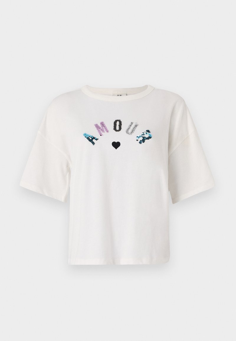 JDY T-shirt print crème