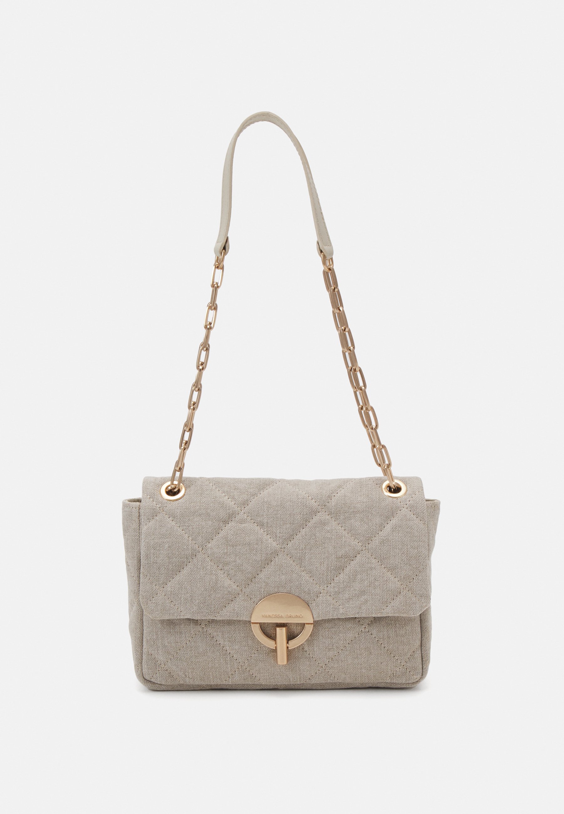 Sac Lune Vanessa Bruno Grand Modèle - Couleur Taupe, Cuir, Fourre-tout, Neuf Avec Défauts