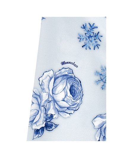 Monnalisa ELSA FROZEN DISNEY FANTASIA - Leggings - nuvola/blunavy