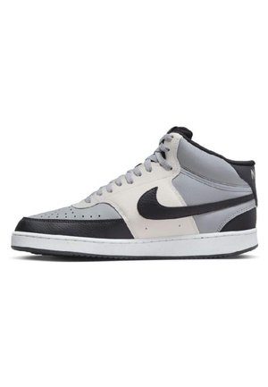 Nike Sportswear COURT VISION MID - Zapatillas altas - grauschwarzweiss