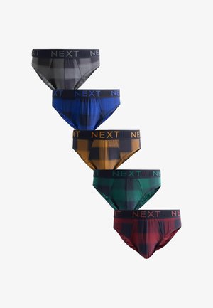 Next, 5-PACK - Slip - orange check print