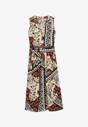 Oltre, VESTITO LUNGO FANTASIA - Jurk - beige