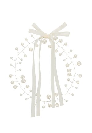 HAIR WIRE WITH PEARLS - Accessori capelli - white silver