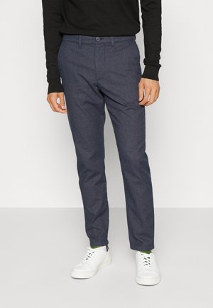 Selected, SLH175-SLIM MILES BRUSHED PANTS W NOOS - Nadrágok - dark sapphire detailstructure