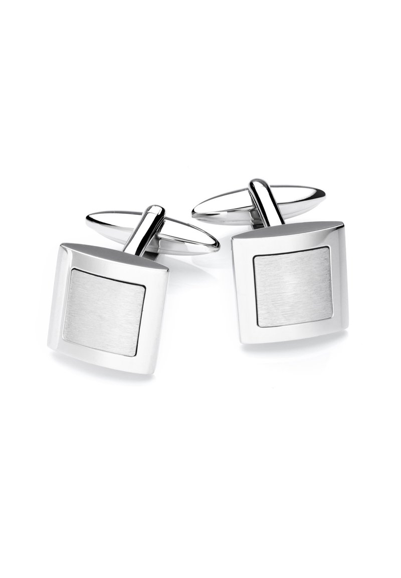 Daesar Manschettenknöpfe Silber Fisch - Edelstahl Herren Accessoires Mit Geschenkbox