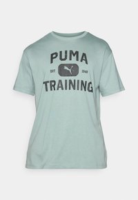 GRAPHICS TRAIN LOGO RELAXED TEE - Camiseta deportiva - green moon