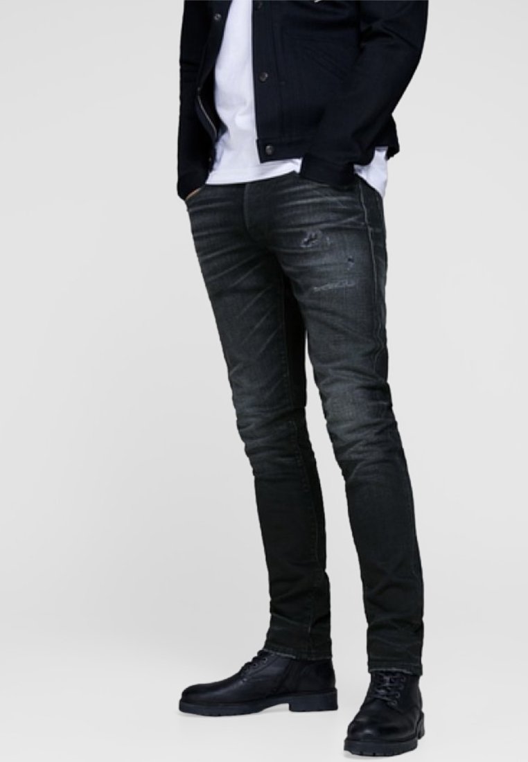 Jack \u0026 Jones GLENN ROYAL - Slim fit jeans - black denim/Zwart  denim/blackdenim - Zalando.nl
